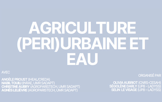 Agriculture (péri)urbaine et eau