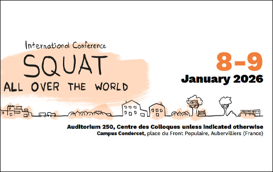 Affiche de la conférence "Squat all over the world"